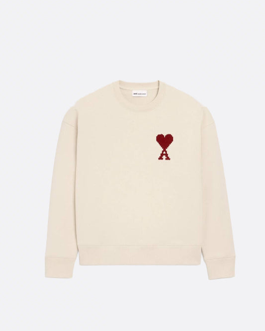 Pull Ami Paris - beige/rouge